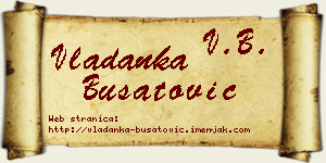 Vladanka Bušatović vizit kartica